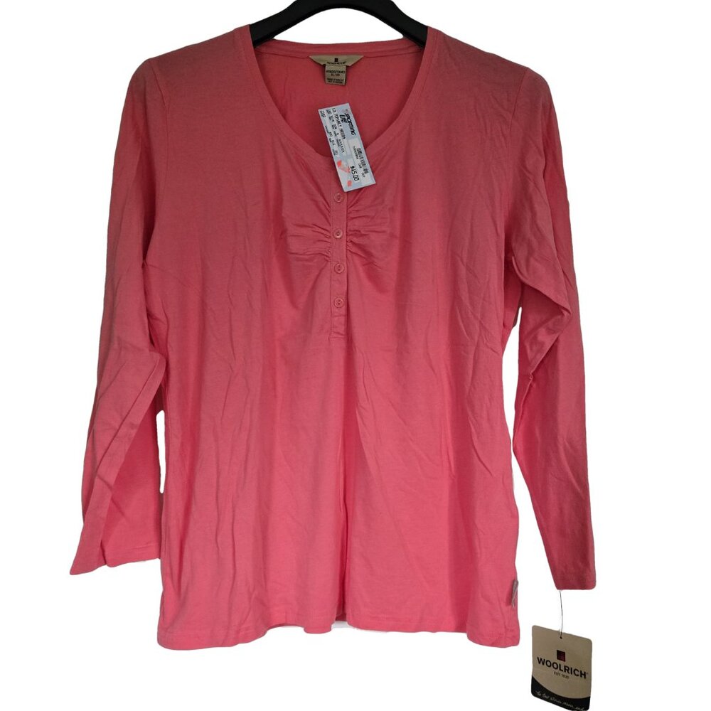 NWT WOOLRICH Coral Scoop Neck XL